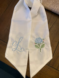Custom Embroidered Wreath Sash